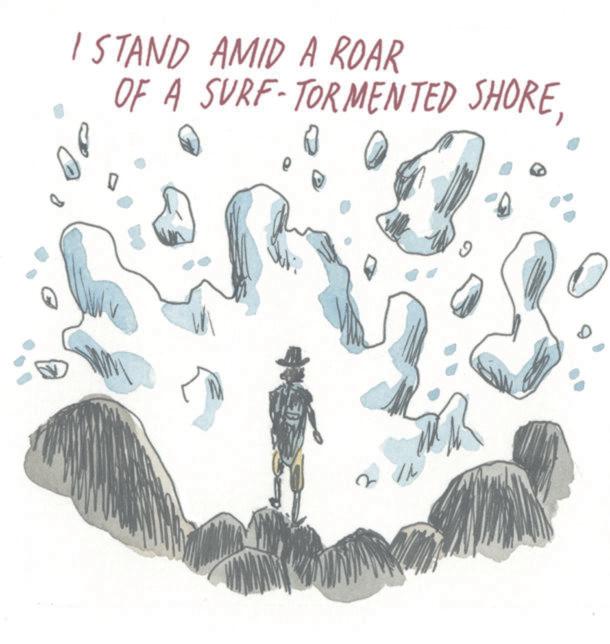 Walking OCR: I STAND AMID A ROAR OF A SURF-TORMENTED SHOREI STAND AMID A ROAR OF A SURF - TORMENTED SHORE