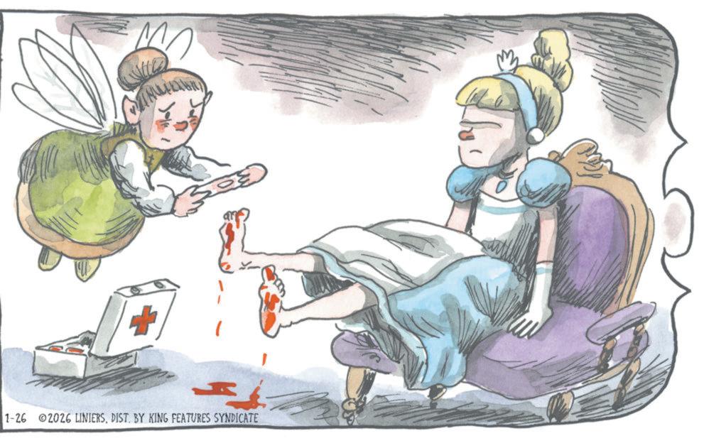 Child OCR: MO 1-26 @2026 LINIERS. DIST. BY KING FEATURES SYNDICATE MO 1-26 @ 2026 LINIERS . DIST . BY KING FEATURES SYNDICATE