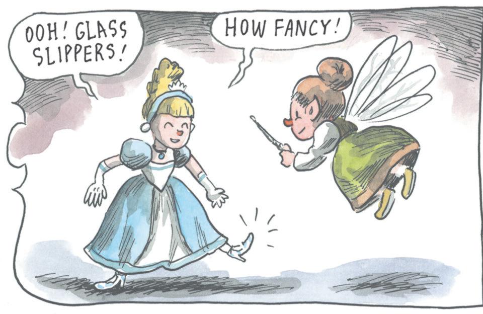 Child OCR: OOH! GLASS SLIPPERS! HOW FANCY! Old OOH ! GLASS SLIPPERS ! HOW FANCY ! Old