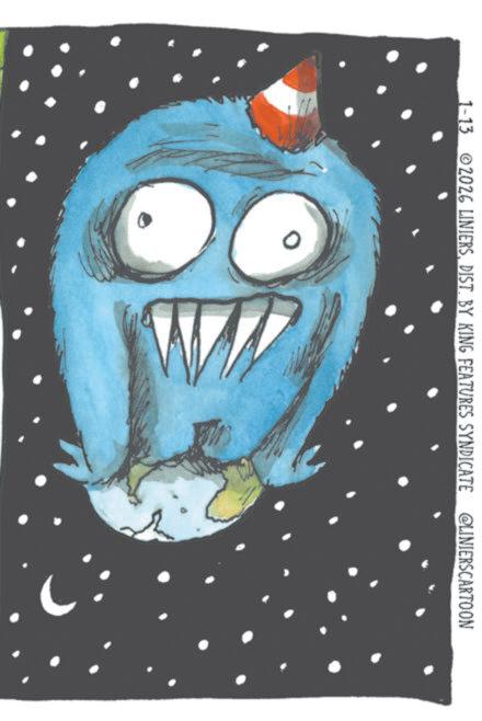 Animation OCR: 1-13 02026 LINIERSDIST. BY KING FEATURES SYNDICATE @LINIERSCARTOON 1-13 02026 LINIERSDIST . BY KING FEATURES SYNDICATE @LINIERSCARTOON