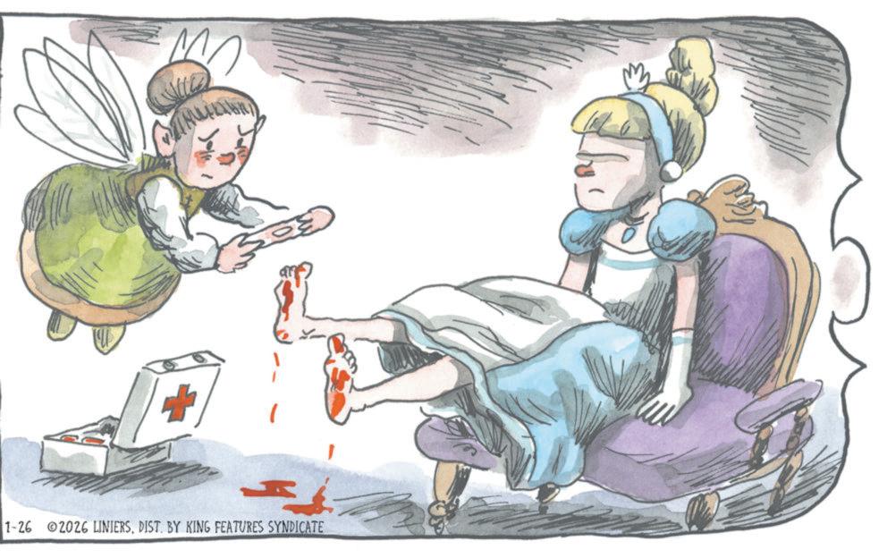 Child OCR: 1-26 2026 LINIERSDIST. BY KING FEATURES SYNDICATE 1-26 2026 LINIERSDIST . BY KING FEATURES SYNDICATE