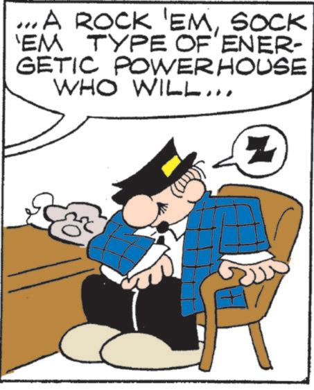 Pleased OCR: ...A ROCK 'EMSOCK 'EM TYPE OF ENER- GETIC POWER HOUSE WHO WILL... z ... A ROCK ' EMSOCK ' EM TYPE OF ENER- GETIC POWER HOUSE WHO WILL ... z
