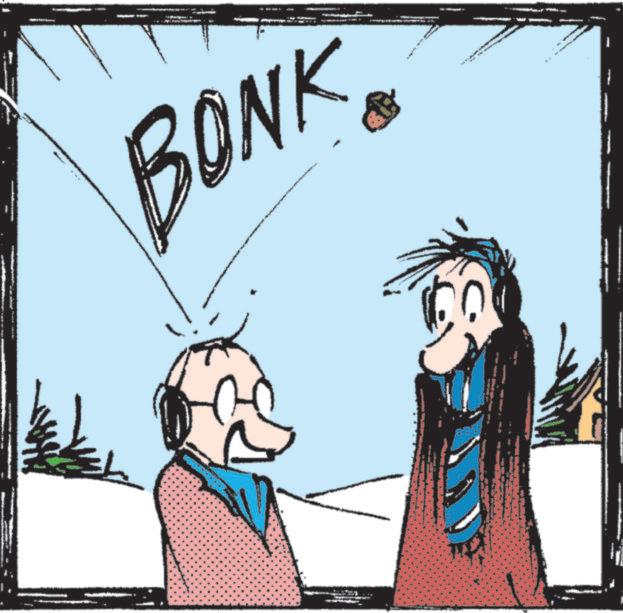 Animated cartoon OCR: BONK BONK