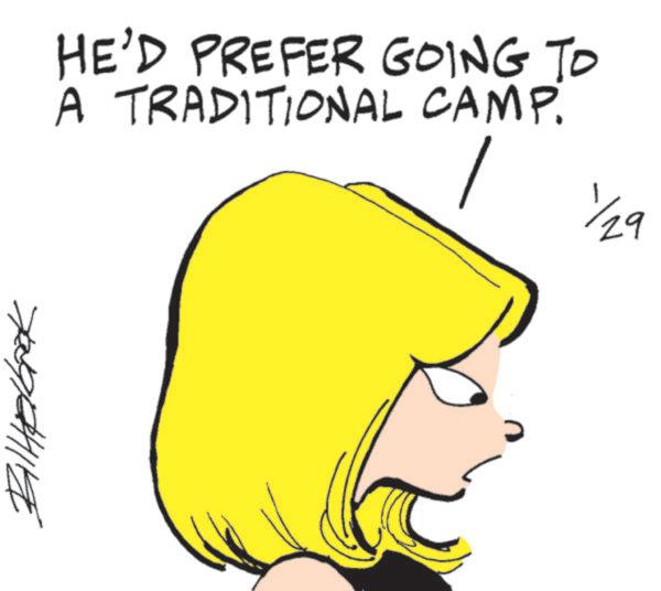 Graphics OCR: HE'D PREFER GOING TO A TRADITIONAL CAMP. 1/29 HE'D PREFER GOING TO A TRADITIONAL CAMP . 1/29