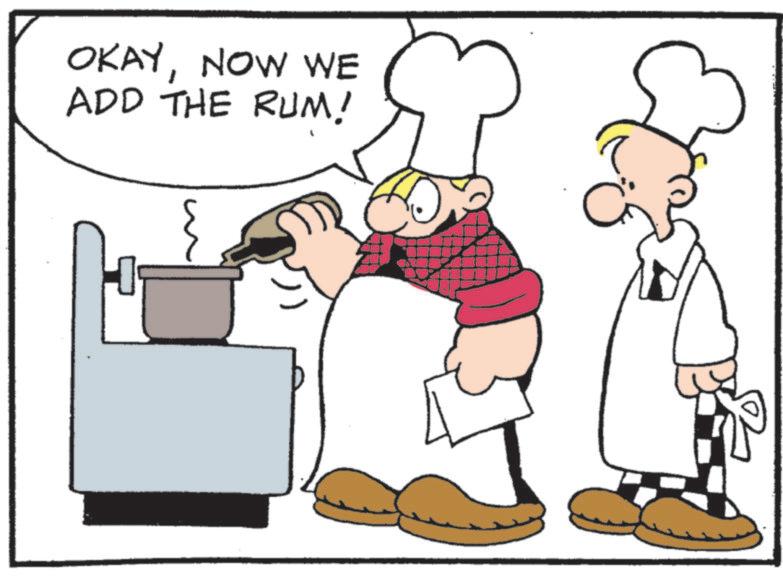 Fiction OCR: OKAYNOW WE ADD THE RUM! OKAYNOW WE ADD THE RUM !