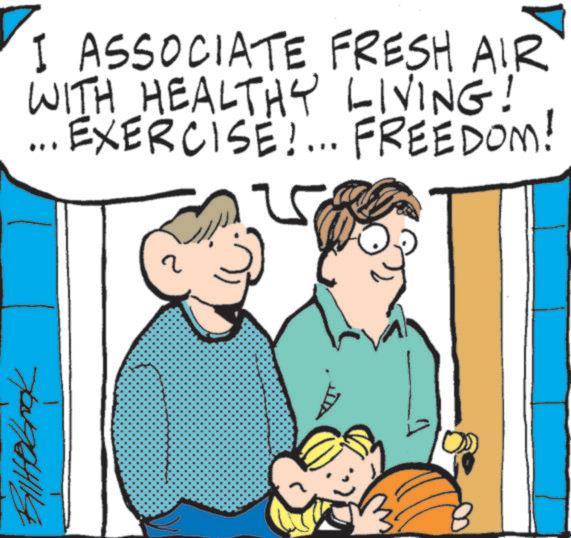 Happiness OCR: I ASSOCIATE FRESH AIR WITH HEALTHY LIVING! ... EXERCISE!... FREEDOM! ?? I ASSOCIATE FRESH AIR WITH HEALTHY LIVING ! ... EXERCISE ! ... FREEDOM ! ??