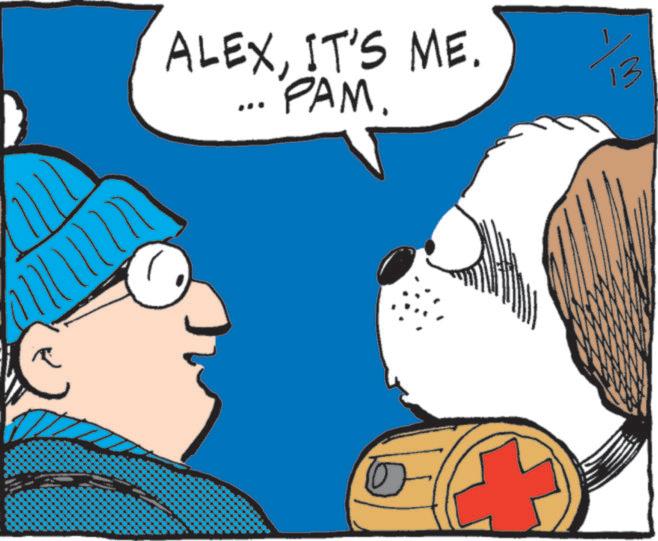Animated cartoon OCR: ALEXIT'S ME. 'PAM. ALEXIT'S ME . ' PAM .