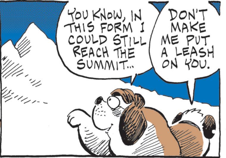 Animation OCR: 11/1 YOU KNOWIN THIS FORM I COULD STILL REACH THE SUMMIT... DON'T MAKE ME PUT A LEASH ON YOU. 11/1 YOU KNOWIN THIS FORM I COULD STILL REACH THE SUMMIT ... DON'T MAKE ME PUT A LEASH ON YOU .