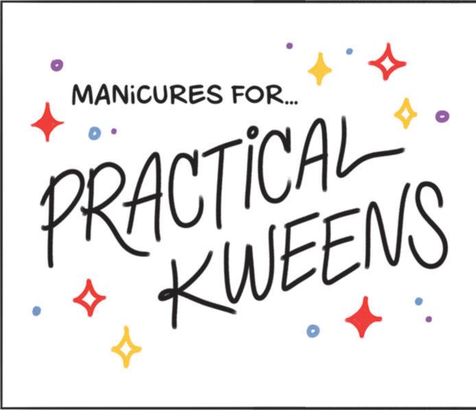Writing OCR: MANICURES FOR... PRACTICAL KWEENS H MANICURES FOR ... PRACTICAL KWEENS H