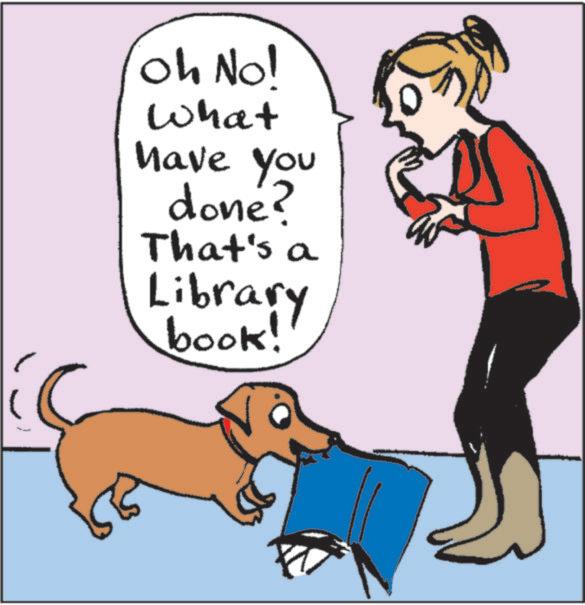 Animated cartoon OCR: Oh No! What have you done? That's a Library book! ? Oh No ! What have you done ? That's a Library book ! ?