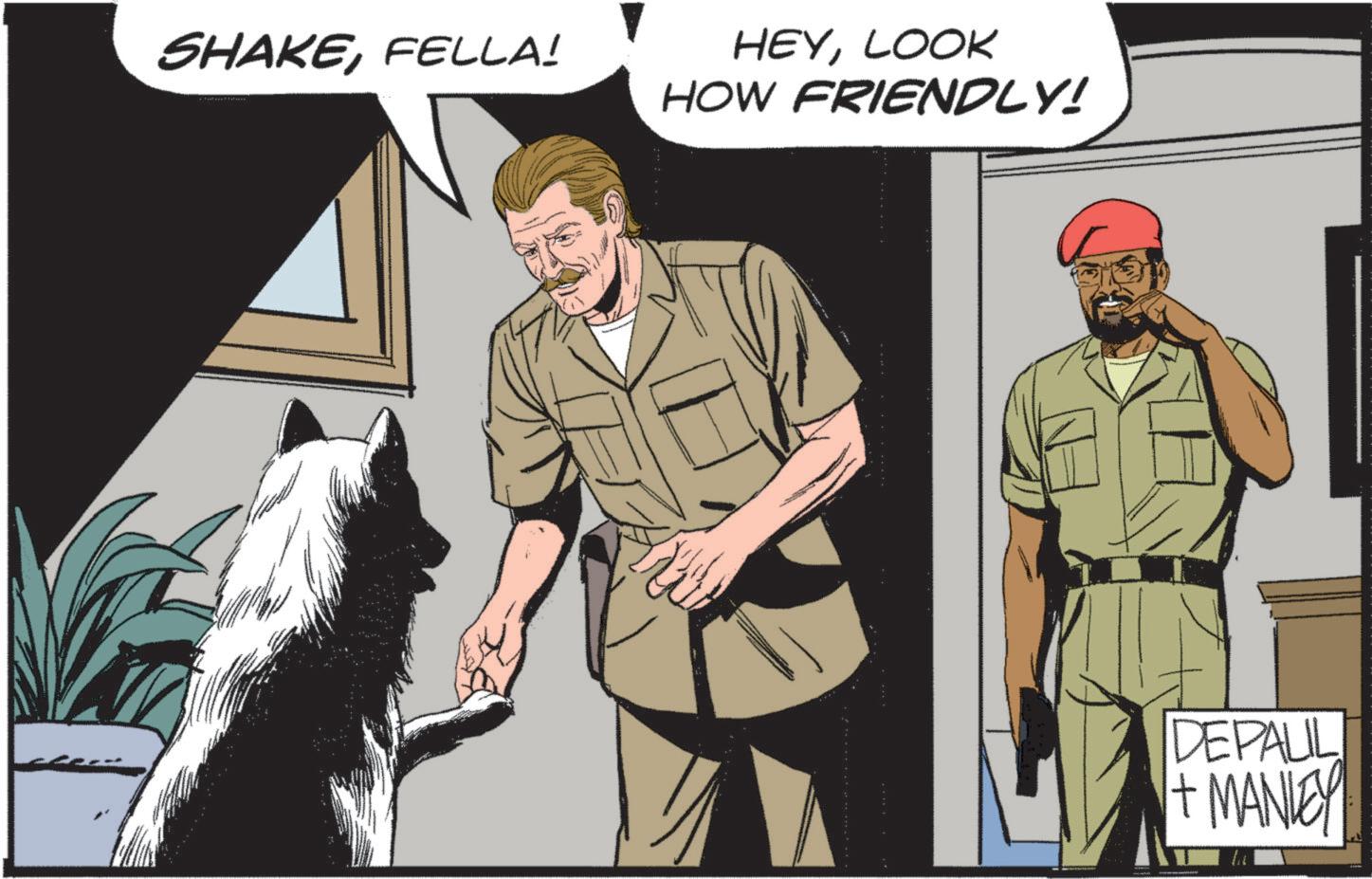 Poster OCR: SHAKEFELLA! HEYLOOK HOW FRIENDLY! DEPAUL + MANLEY SHAKEFELLA ! HEYLOOK HOW FRIENDLY ! DEPAUL + MANLEY
