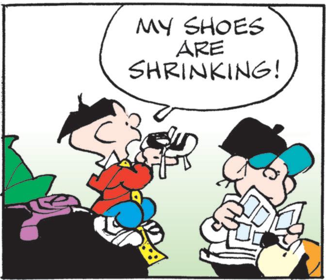 Comics OCR: MY SHOES ARE SHRINKING! ID MY SHOES ARE SHRINKING ! ID