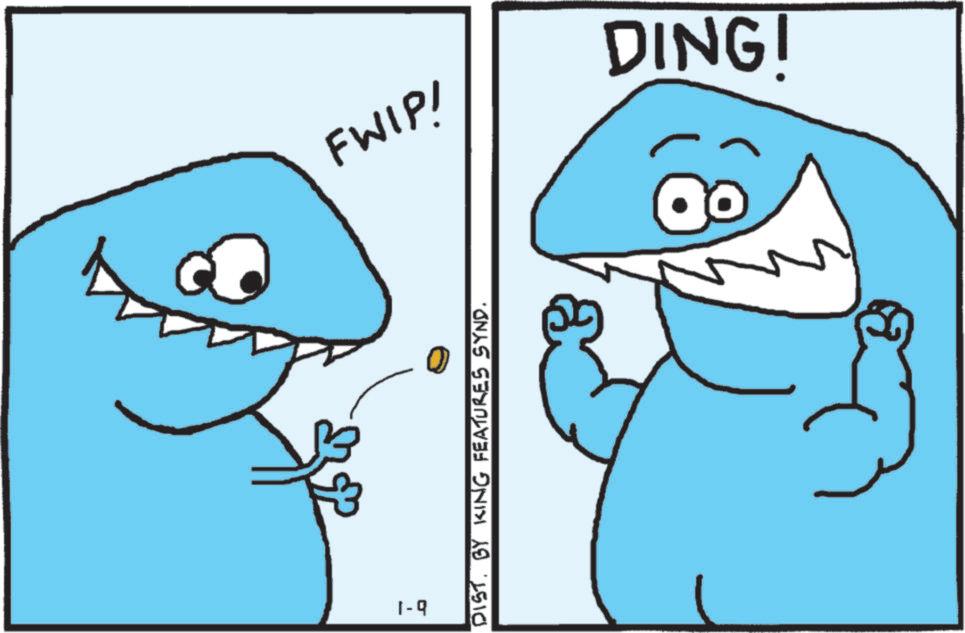 Clip art OCR: b-l DISTBY KING FEATURES SYND. FWIP! DING! b - l DISTBY KING FEATURES SYND . FWIP ! DING !