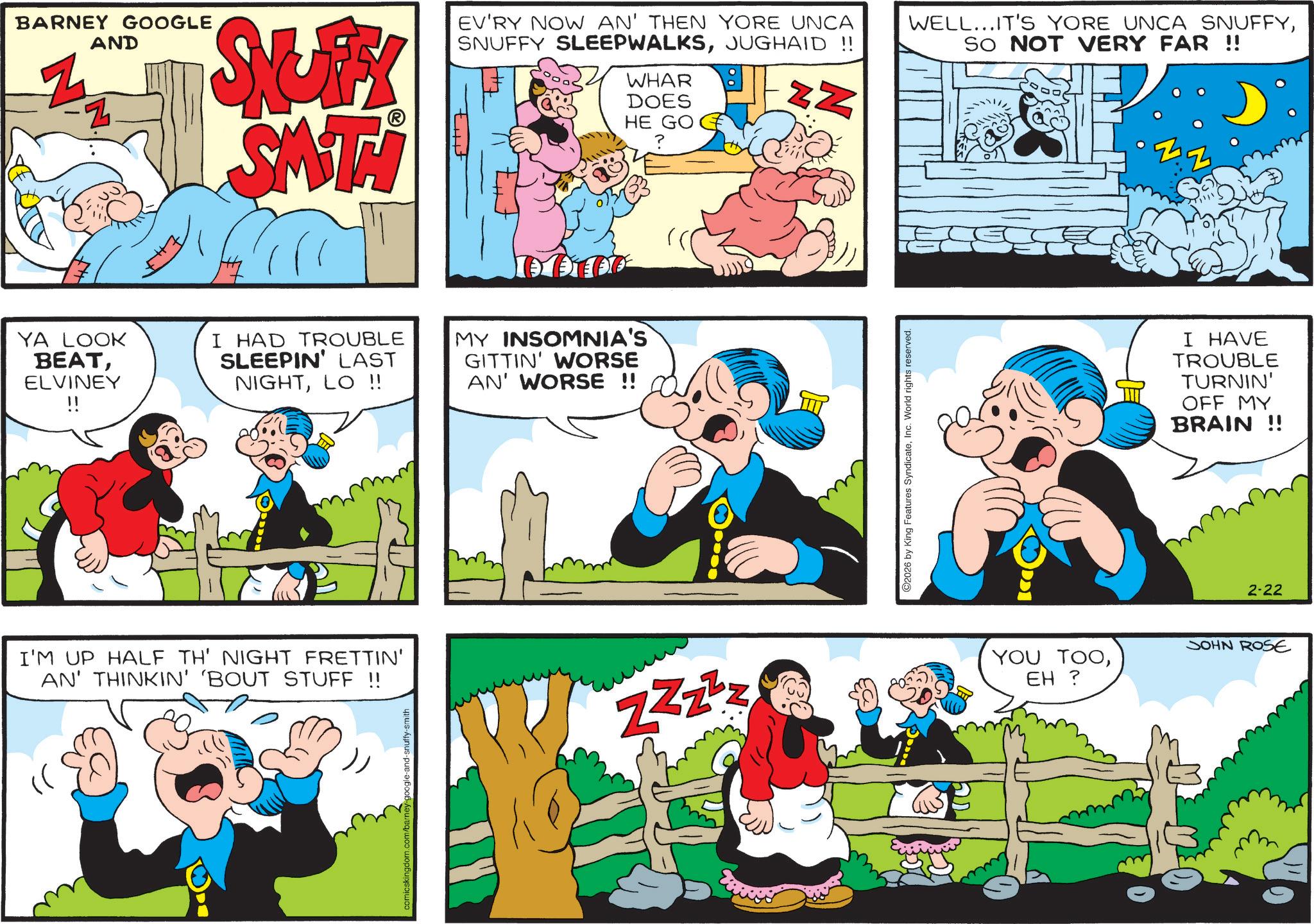 Barney Google And Snuffy Smith - 2026-02-22