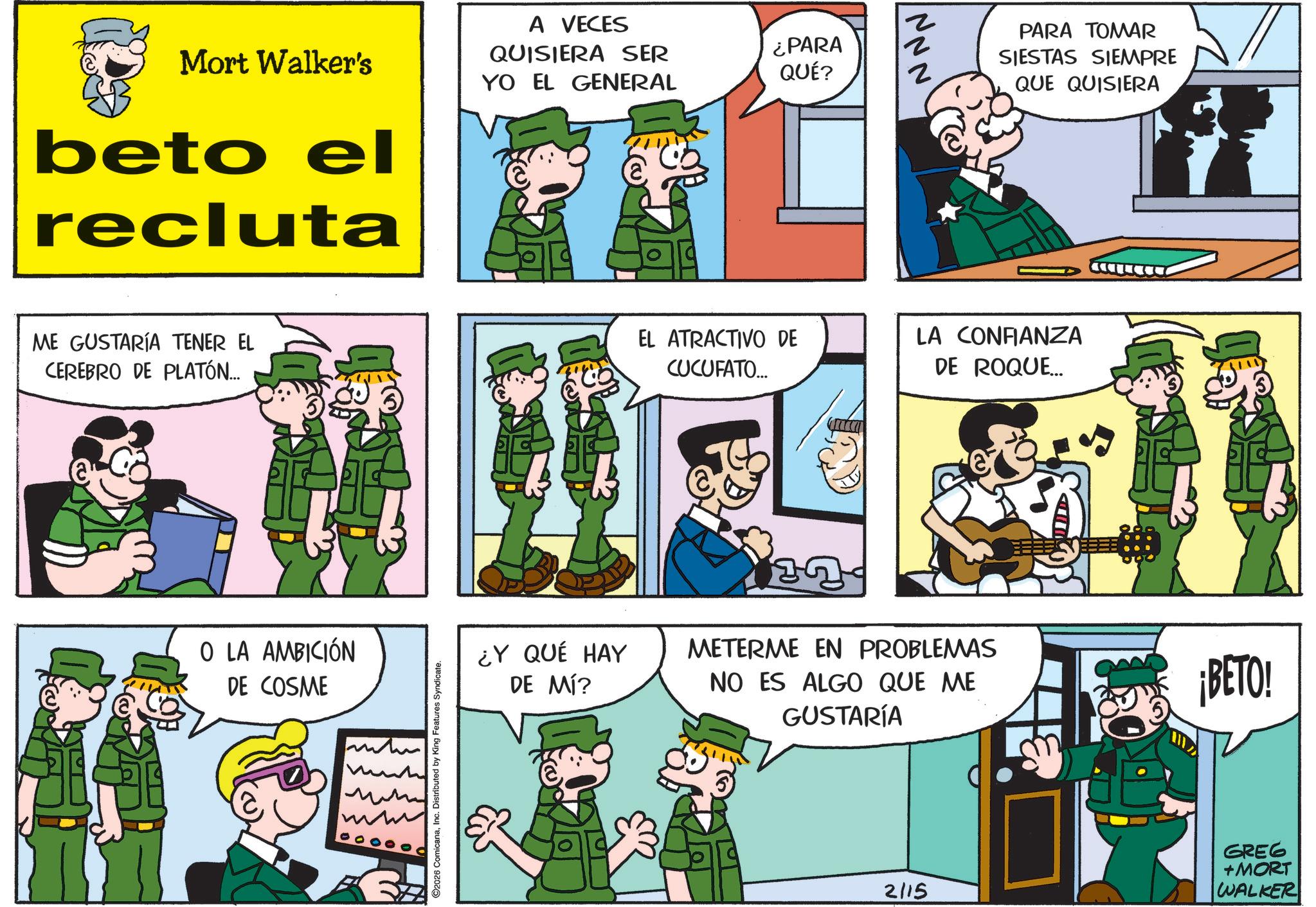 Beetle Bailey (Spanish) - 2026-02-15