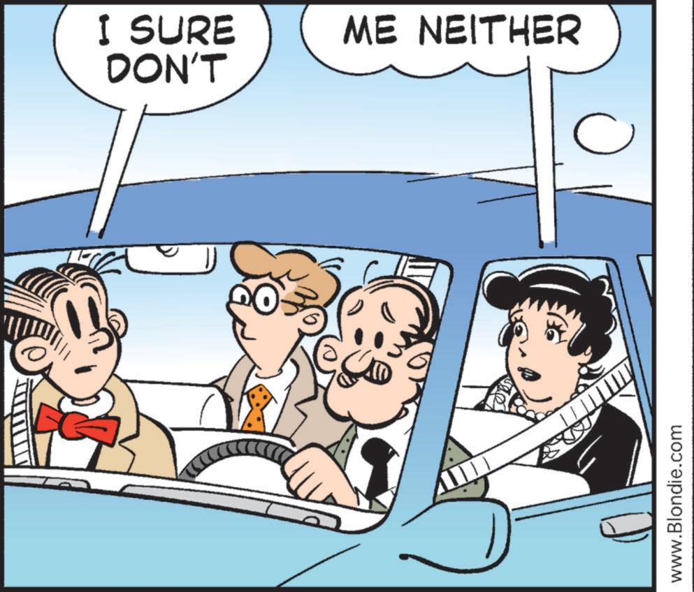 Classic car OCR: I SURE DON'T ME NEITHER www.Blondie.com C I SURE DON'T ME NEITHER www.Blondie.com C