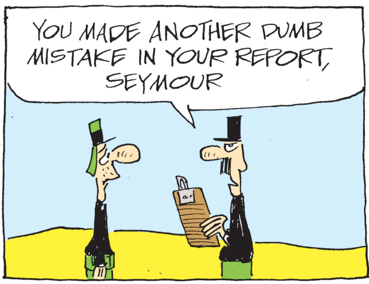 Animation OCR: YOU MADE ANOTHER DUMB MISTAKE IN YOUR REPORTSEYMOUR YOU MADE ANOTHER DUMB MISTAKE IN YOUR REPORT