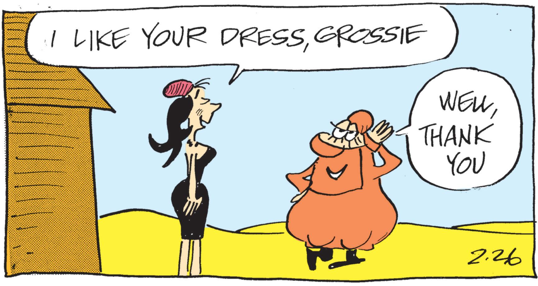 Day Dress OCR: I LIKE YOUR DRESSGROSSIE WELLTHANK YOU 2.26 I LIKE YOUR DRESSGROSSIE WELLTHANK YOU 2.26