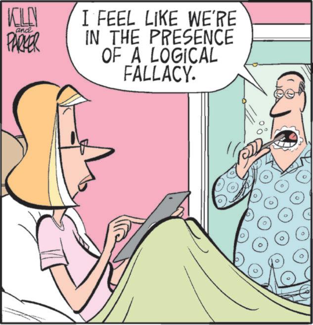 Telephony OCR: KILLY and PARKER I FEEL LIKE WE'RE IN THE PRESENCE OF A LOGICAL FALLACY. D KILLY and PARKER I FEEL LIKE WE'RE IN THE PRESENCE OF A LOGICAL FALLACY . D