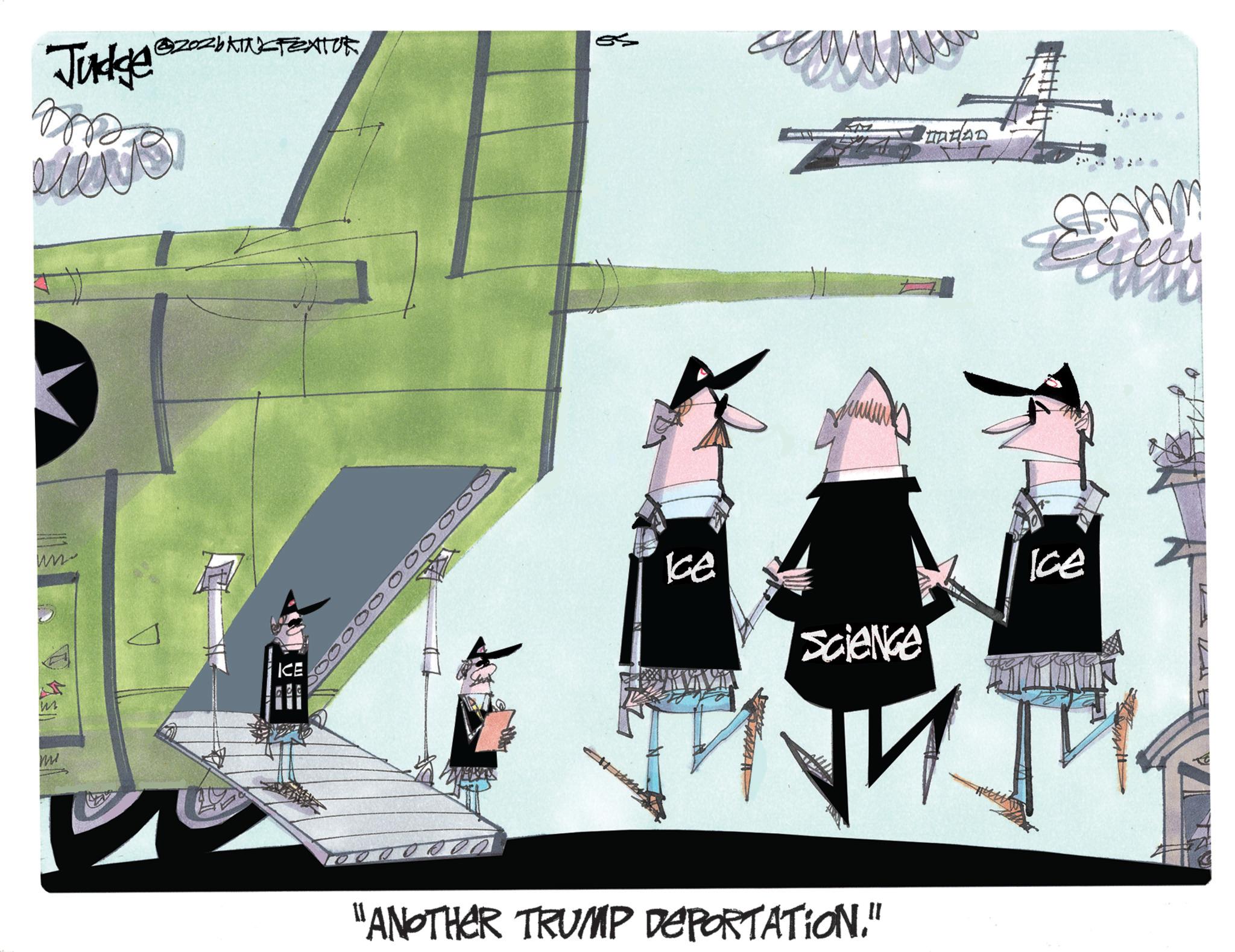Aviation OCR: mi @20zKINGTEXTUR Judge M Leve 11 ? RAD 000000 000 Ke Science 14 "ANOTHER TRUMP DEPORTATION." Ice mi @ 20zKINGTEXTUR Judge M Leve 11 ? RAD 000000 000 Ke Science 14 " ANOTHER TRUMP DEPORTATION . " Ice