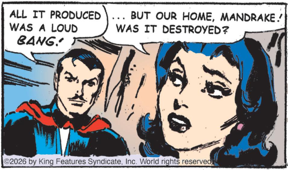 Animation OCR: ALL IT PRODUCED WAS A LOUD BANG! BUT OUR HOMEMANDRAKE! WAS IT DESTROYED? 02026 by King Features SyndicateInc. World rights reserved ALL IT PRODUCED WAS A LOUD BANG ! BUT OUR HOMEMANDRAKE ! WAS IT DESTROYED ? 02026 by King Features SyndicateInc. World rights reserved