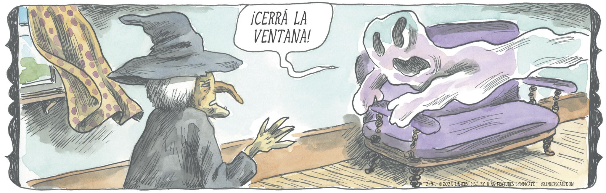 Animated cartoon OCR: ¡CERRÁ LA VENTANA! 2-902026 LINIERSDIST BY KING FEATURES SYNDICATE LINIERSCARTOON ¡ CERRÁ LA VENTANA ! 2-902026 LINIERSDIST BY KING FEATURES SYNDICATE LINIERSCARTOON