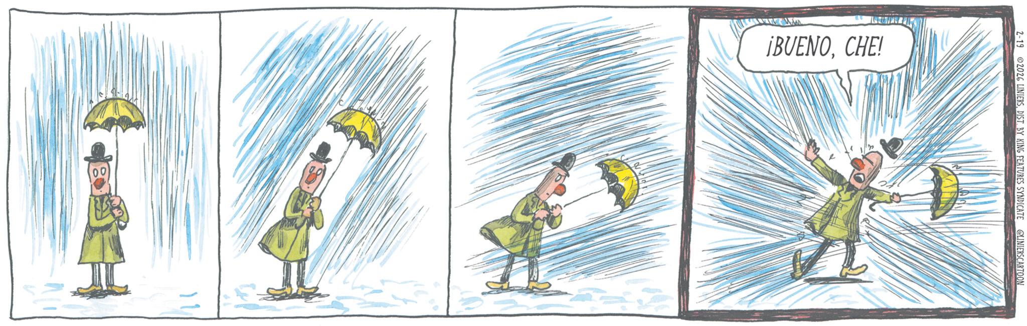Animation OCR: 11 ¡BUENOCHE! 2-192026 LINIERSDIST. BY KING FEATURES SYNDICATE @LINIERSCARTOON 11 ¡ BUENOCHE ! 2-192026 LINIERSDIST . BY KING FEATURES SYNDICATE @LINIERSCARTOON