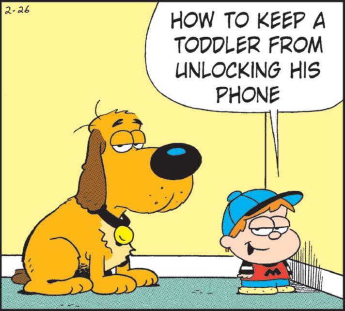 Fictional character OCR: 2-26 HOW TO KEEP A TODDLER FROM UNLOCKING HIS PHONE 2-26 HOW TO KEEP A TODDLER FROM UNLOCKING HIS PHONE