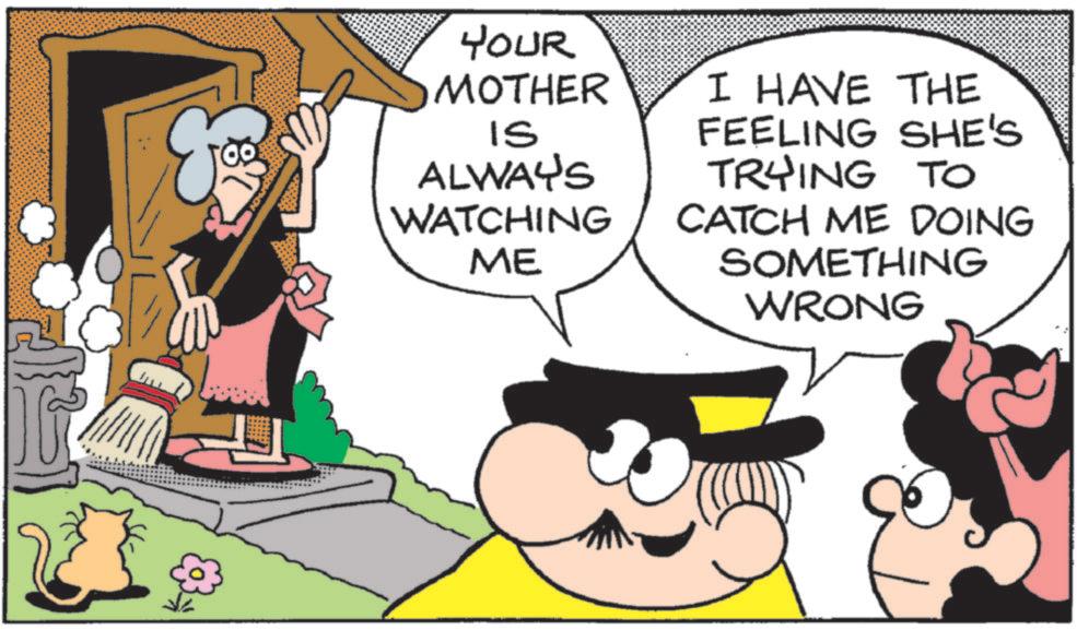 Happiness OCR: YOUR MOTHER IS ALWAYS I HAVE THE FEELING SHE'S TRYING TO WATCHING ME CATCH ME DOING SOMETHING WRONG YOUR MOTHER IS ALWAYS I HAVE THE FEELING SHE'S TRYING TO WATCHING ME CATCH ME DOING SOMETHING WRONG