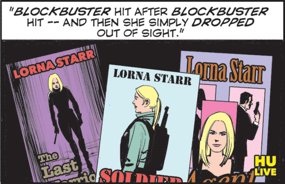 Animation OCR: "BLOCKBUSTER HIT AFTER BLOCKBUSTER HIT -- AND THEN SHE SIMPLY DROPPED OUT OF SIGHT." LORNA STARR Loma Starr LORNA STARR The Last HU and Sounm Con LIVE " BLOCKBUSTER HIT AFTER BLOCKBUSTER HIT -- AND THEN SHE SIMPLY DROPPED OUT OF SIGHT . " LORNA STARR Loma Starr LORNA STARR The Last HU and Sounm Con LIVE