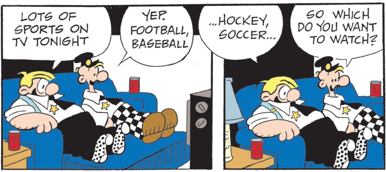 Comic book OCR: LOTS OF SPORTS ON TV TONIGHT YEP ...HOCKEYBASEBALL SOCCER... 0 SO WHICH DO YOU WANT TO WATCH? LOTS OF SPORTS ON TV TONIGHT YEP ... HOCKEYBASEBALL SOCCER ... 0 SO WHICH DO YOU WANT TO WATCH ?