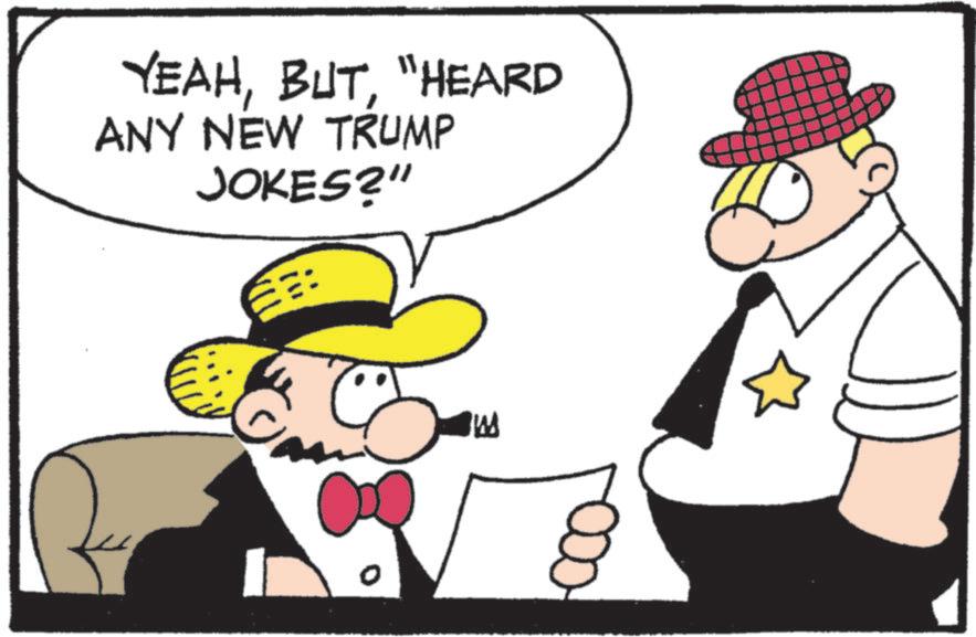 Comics OCR: YEAH"HEARD ANY NEW TRUMP JOKES?" YEAH" HEARD ANY NEW TRUMP JOKES ? "