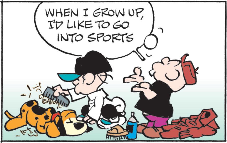 Comic book OCR: WHEN I GROW UPI'D LIKE TO GO INTO SPORTS 0 E WHEN I GROW UPI'D LIKE TO GO INTO SPORTS 0 E