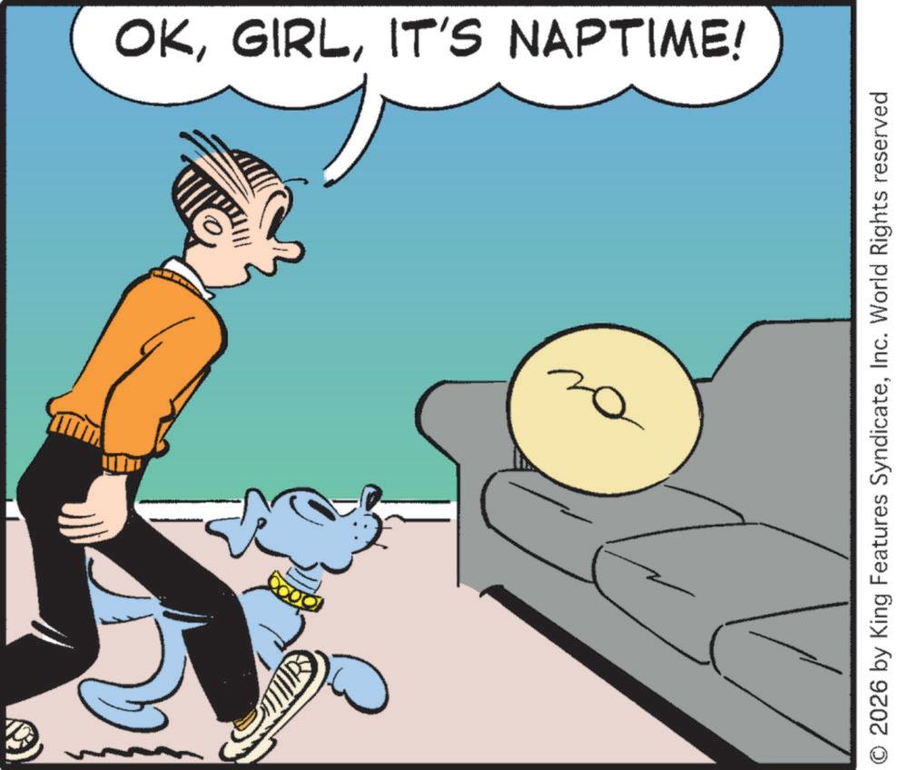 Fictional character OCR: OKIT'S NAPTIME! O 2026 by King Features SyndicateInc. World Rights reserved OKIT'S NAPTIME ! O 2026 by King Features SyndicateInc. World Rights reserved
