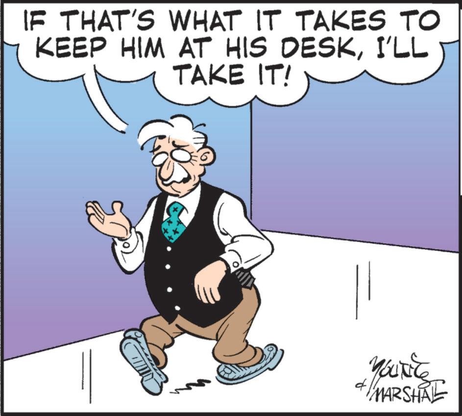 Debate OCR: IF THAT'S WHAT IT TAKES TO KEEP HIM AT HIS DESKI'LL TAKE IT! d MARSHAL IF THAT'S WHAT IT TAKES TO KEEP HIM AT HIS DESKI'LL TAKE IT ! d MARSHAL