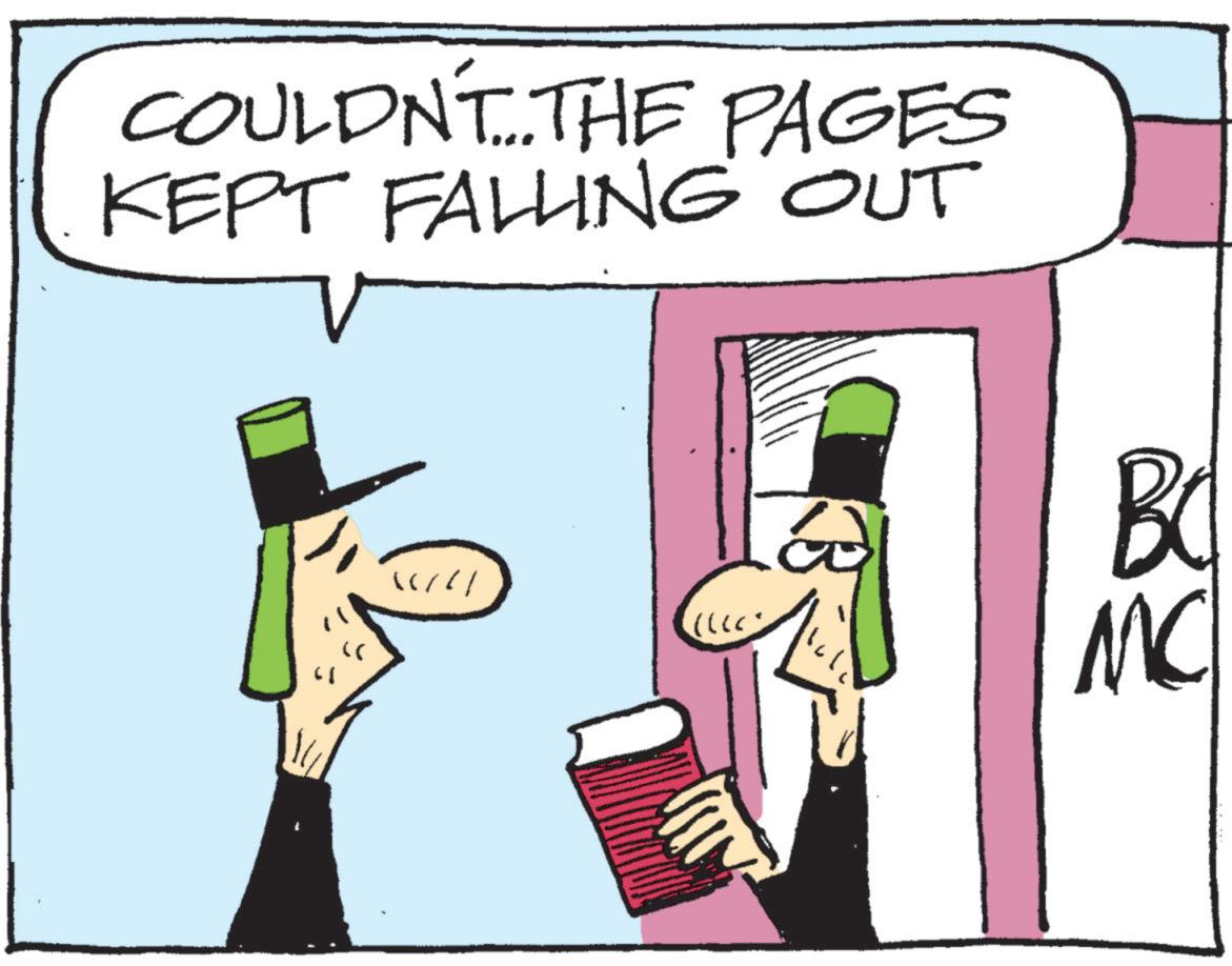 Sun hat OCR: COULDN'T...THE PAGES KEPT FALLING OUT " BO MC COULDN'T ... THE PAGES KEPT FALLING OUT " BO MC