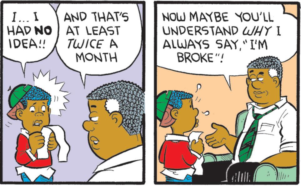 Animation OCR: I. I AND THAT'S NOW MAYBE YOU'LL HAD NO IDEA!! AT LEAST TWICE A MONTH UNDERSTAND WHY I ALWAYS SAY"I'M BROKE"! I. I AND THAT'S NOW MAYBE YOU'LL HAD NO IDEA !! AT LEAST TWICE A MONTH UNDERSTAND WHY I ALWAYS SAY" I'M BROKE " !