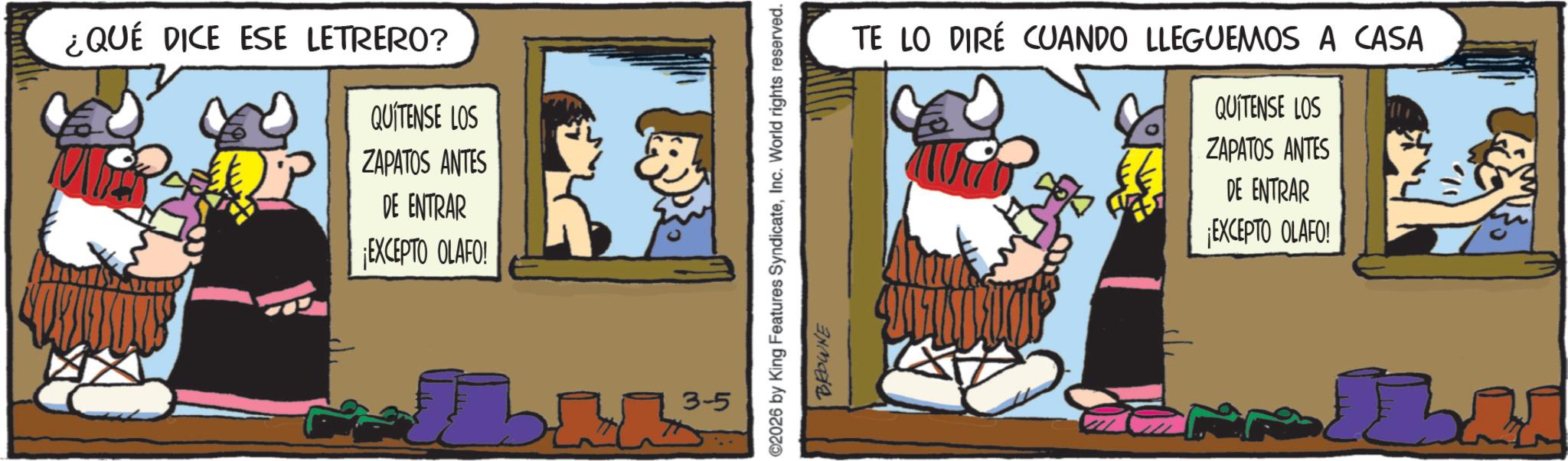 Publication OCR: ¿QUÉ DICE ESE LETRERO? QUITENSE LOS ZAPATOS ANTES DE ENTRAR GEXCEPTO OLAFO! TE LO DIRE CUANDO LLEGUEMOS A CASA QUÍTENSE LOS ZAPATOS ANTES DE ENTRAR GEXCEPTO OLAFO! 3-5 BROWNE ¿ QUÉ DICE ESE LETRERO ? QUITENSE LOS ZAPATOS ANTES DE ENTRAR GEXCEPTO OLAFO ! TE LO DIRE CUANDO LLEGUEMOS A CASA QUÍTENSE LOS ZAPATOS ANTES DE ENTRAR GEXCEPTO OLAFO ! 3-5 BROWNE