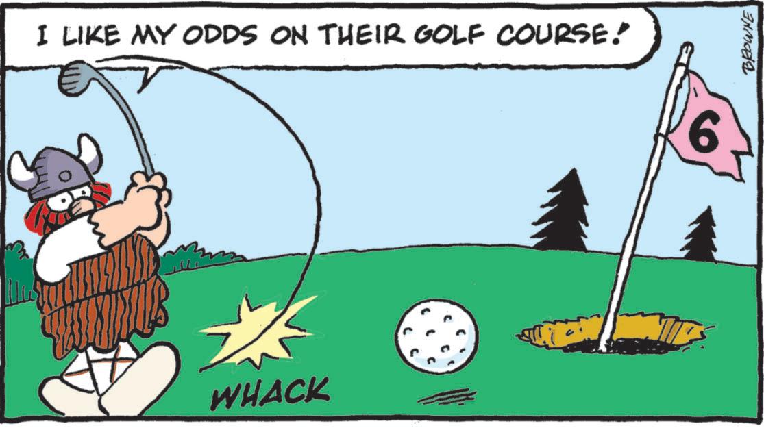 Four-ball golf OCR: I LIKE MY ODDS ON THEIR GOLF COURSE. 6 WHACK BROWNE I LIKE MY ODDS ON THEIR GOLF COURSE . 6 WHACK BROWNE
