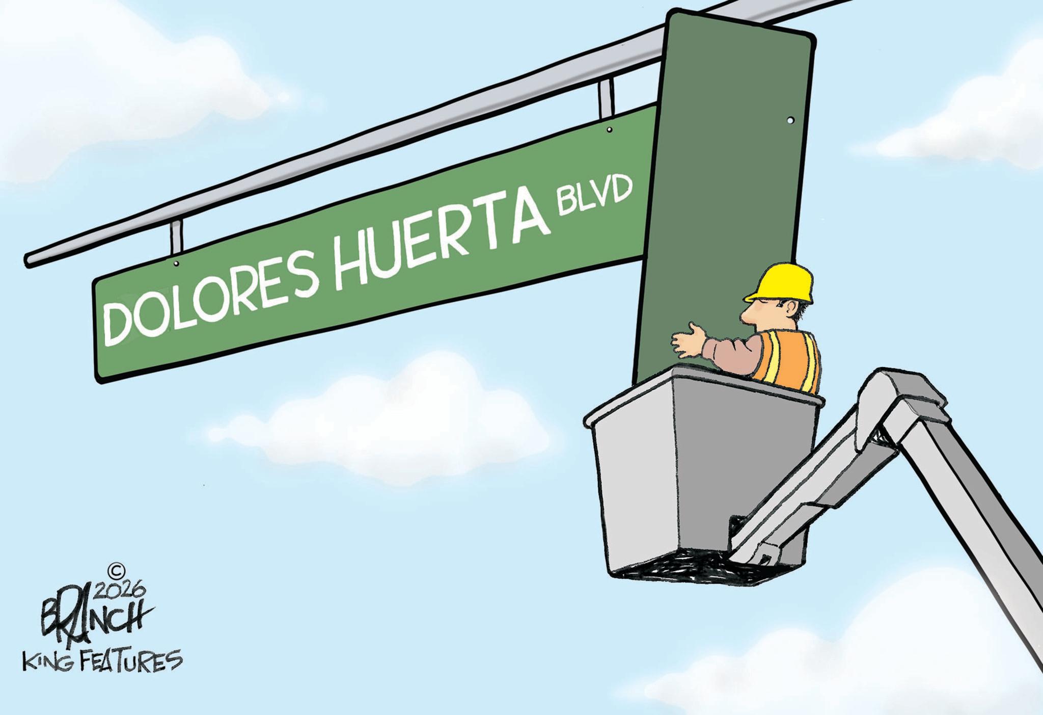Workwear OCR: DOLORES HUERTA BLVD © BRANCH KING FEATURES DOLORES HUERTA BLVD © BRANCH KING FEATURES