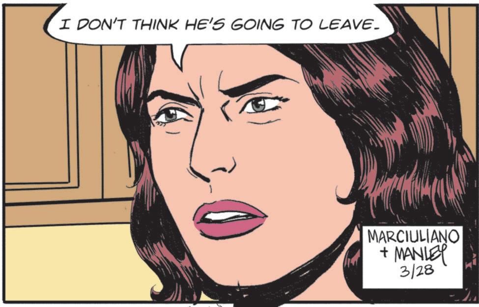 No expression OCR: I DON'T THINK HE'S GOING TO LEAVE_ MARCIULIANO + MANLEY 3/28 I DON'T THINK HE'S GOING TO LEAVE_ MARCIULIANO + MANLEY 3/28