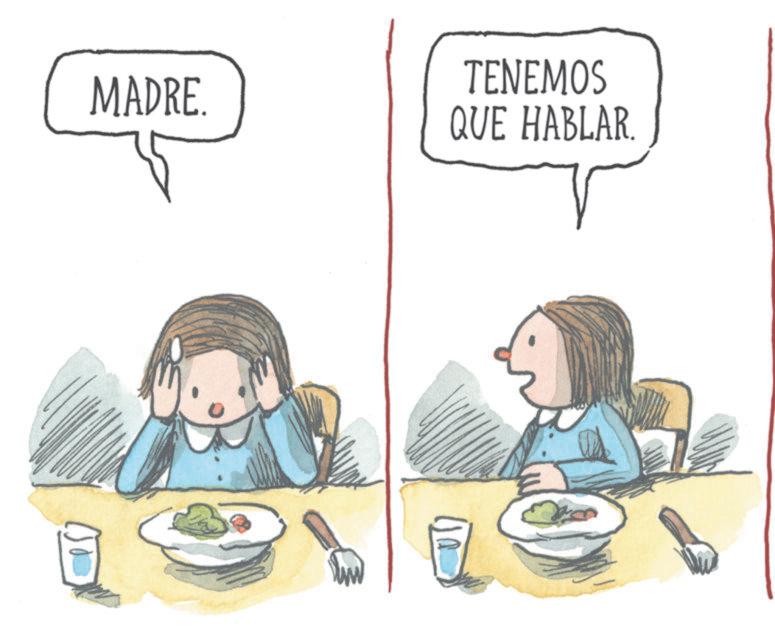 Breakfast OCR: MADRE. TENEMOS QUE HABLAR. MADRE . TENEMOS QUE HABLAR .