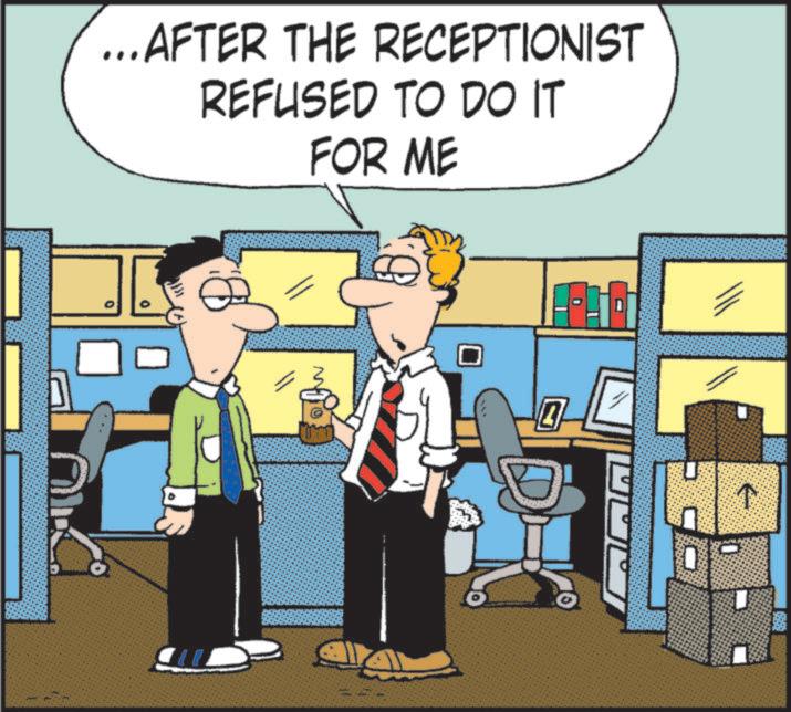 Comics OCR: ... AFTER THE RECEPTIONIST REFUSED TO DO IT FOR ME NN 10 wwwwww ?? ... AFTER THE RECEPTIONIST REFUSED TO DO IT FOR ME NN 10 wwwwww ??