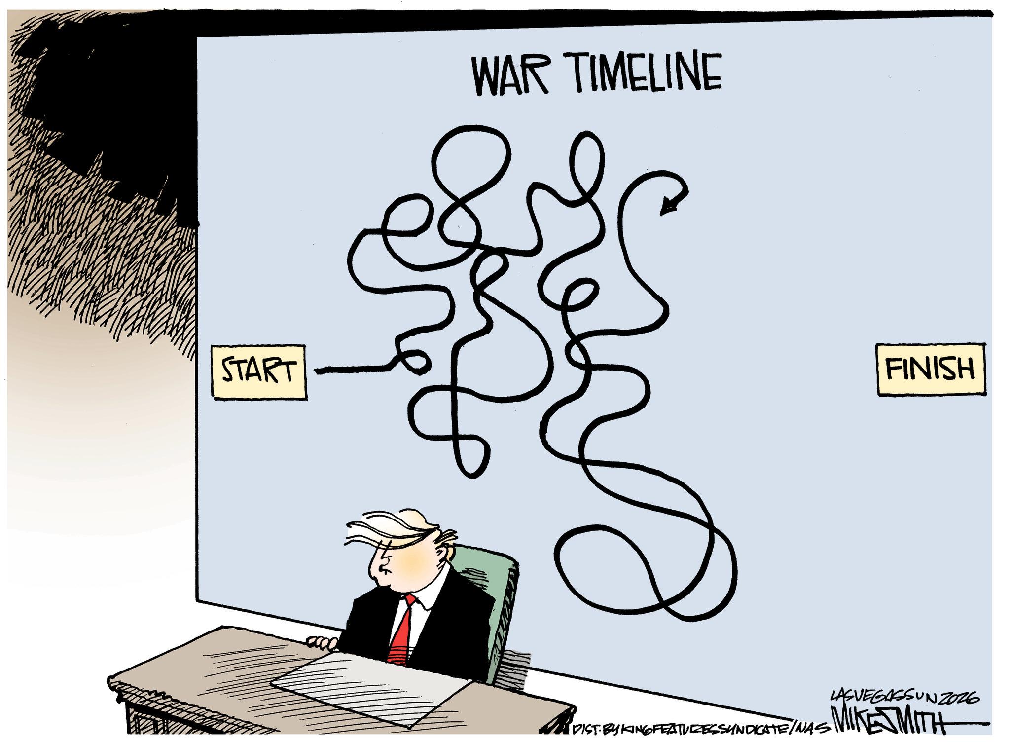 Businessperson OCR: START WAR TIMELINE FINISH LASVEGASSUN2026 DIST. BY KING FEATURES SYNDICATE/NAS MIKE MITH START WAR TIMELINE FINISH LASVEGASSUN2026 DIST . BY KING FEATURES SYNDICATE / NAS MIKE MITH