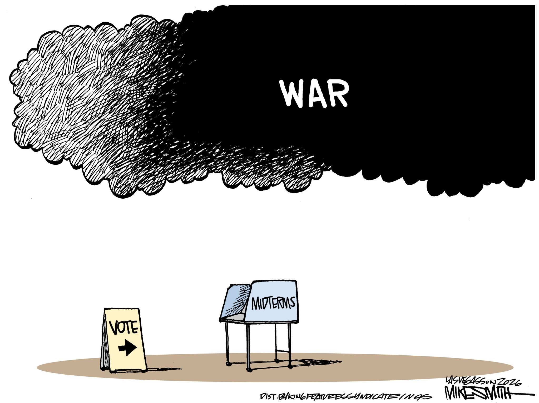 Animation OCR: WAR VOTE MIDTERMS DIST. BYKING FEATURESSYNDICATEINAS LASVEGASSON Z026 MIKE SMITH WAR VOTE MIDTERMS DIST . BYKING FEATURESSYNDICATEINAS LASVEGASSON Z026 MIKE SMITH