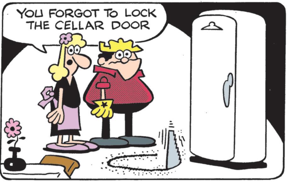 Fiction OCR: YOU FORGOT TO LOCK THE CELLAR DOOR -D YOU FORGOT TO LOCK THE CELLAR DOOR -D