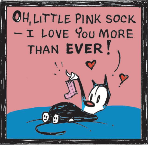 Graphic design OCR: OHLITTLE PINK SOCK - I LOVE YOU MORE THAN EVER! OHLITTLE PINK SOCK - I LOVE YOU MORE THAN EVER !