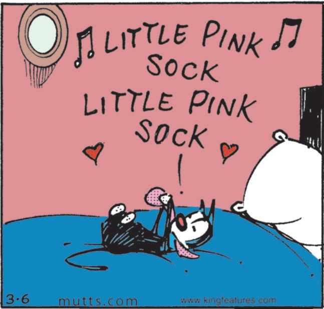 Linens OCR: ? LITTLE PINK ! SOCK LITTLE PINK SOCK ? 3.6 mutts.com www.kingfeatures.com ? LITTLE PINK ! SOCK LITTLE PINK SOCK ? 3.6 mutts.com www.kingfeatures.com