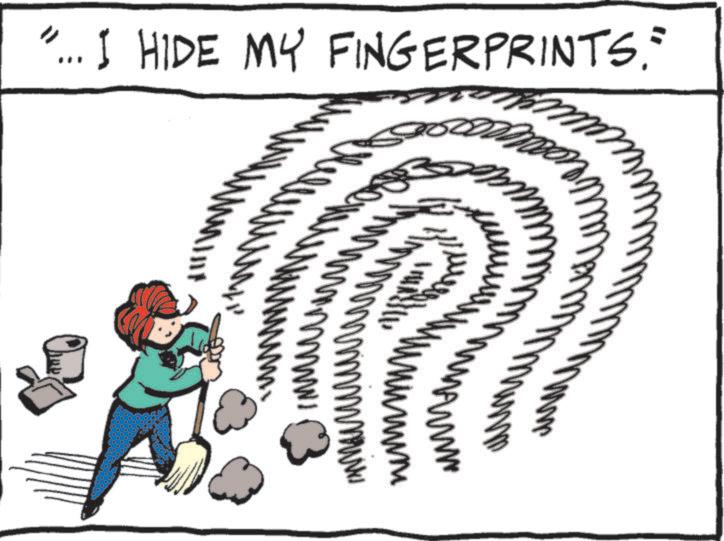 Line art OCR: I HIDE MY FINGERPRINTS." m mmmm ww ???? I HIDE MY FINGERPRINTS . " m mmmm ww ????