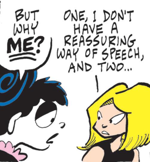 Animated cartoon OCR: BUT WHY ONEI DON'T HAVE A ME? REASSURING WAY OF SPEECHAND TWO... ? BUT WHY ONEI DON'T HAVE A ME ? REASSURING WAY OF SPEECHAND TWO ... ?